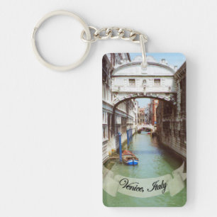 Llavero Souvenir del Puente de Sighs de Venecia Italia