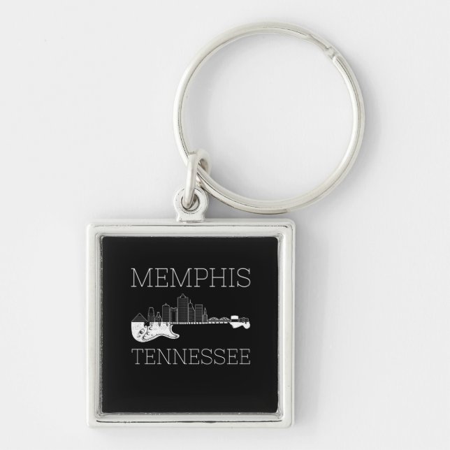 Llavero Souvenir Memphis Guitar Music Tennessee Memphis (Frente)
