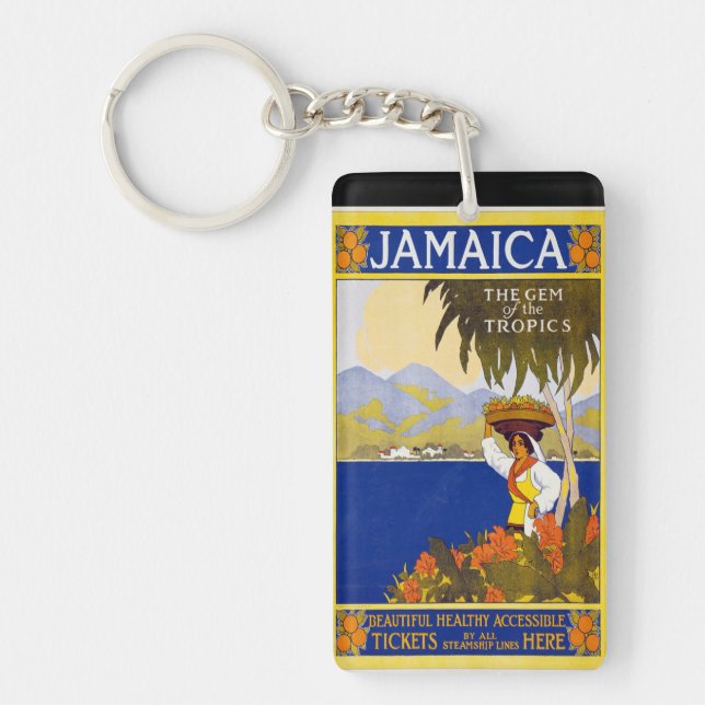 Llavero souvenirs de época de Jamaica (Frente)