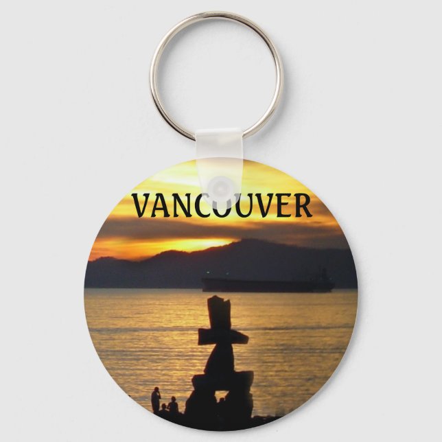 Llavero Souvenirs de Vancouver de la cadena de claves de V (Anverso)