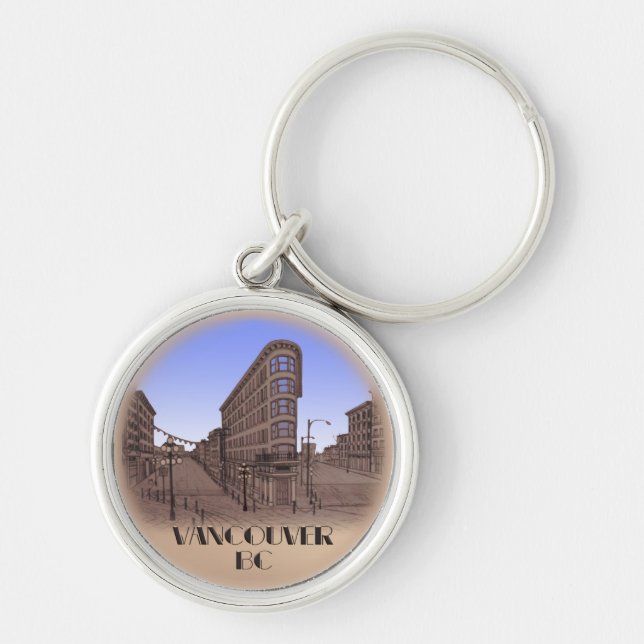 Llavero Souvenirs de Vancouver de la cadena de claves de V (Frente)