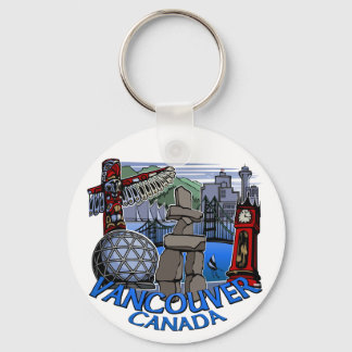 Llavero Souvenirs de Vancouver de la cadena de claves de V