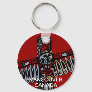 Llavero Souvenirs de Vancouver de la cadena de claves de V