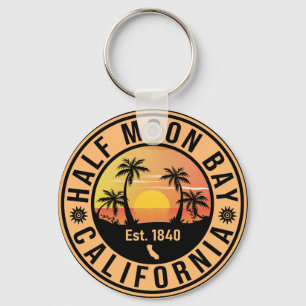 Llavero Souvenirs Retro Sunset de Half Moon Bay California
