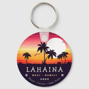 Llavero Souvenirs Retro Sunset Retro de Lahaina Maui Hawai