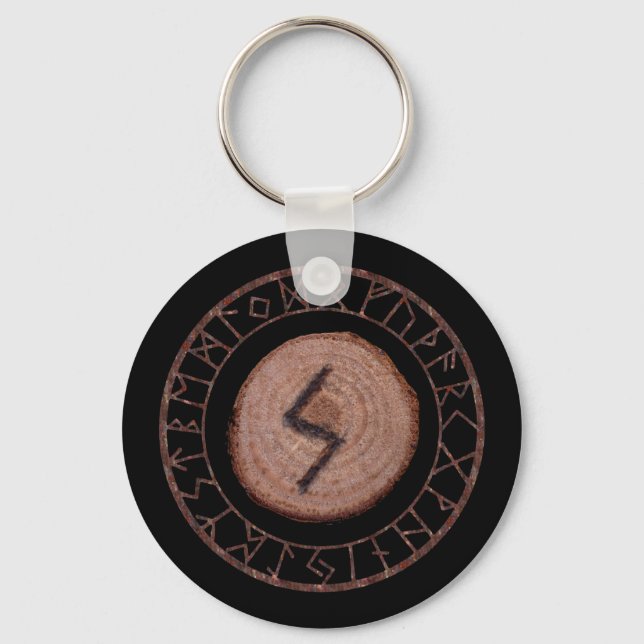 Llavero Sowilo - Elder Futhark rune (Anverso)