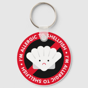 Llavero ¡Soy alérgico a los crustáceos! Alergia de los