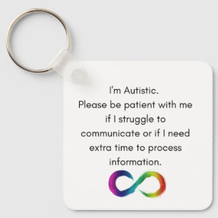 Llavero Soy autista - Keychain de la comunicación