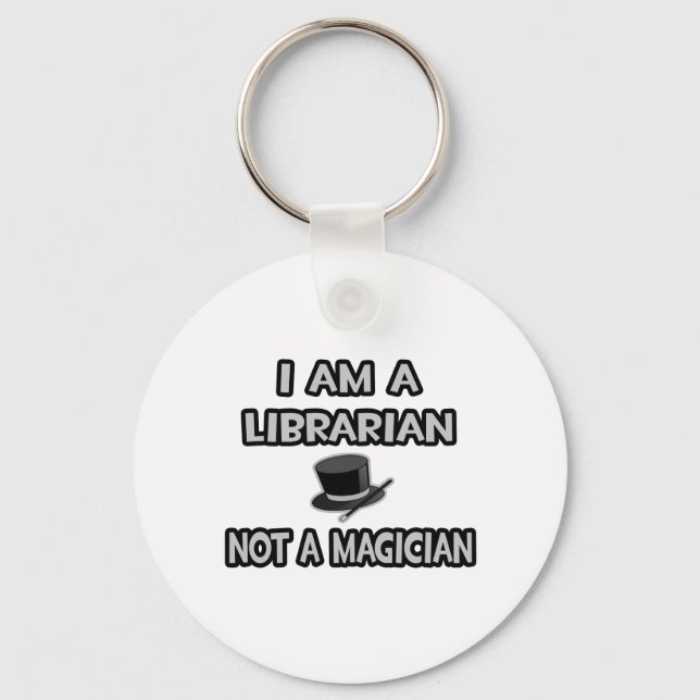 Llavero Soy Bibliotecario... No es un mago (Anverso)