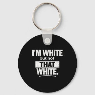 Llavero Soy blanco pero no tan blanco divertido meme retro
