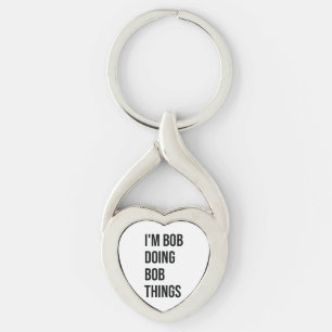 Llavero Soy Bob Haciendo Bob Things Keychain Metalizado, s