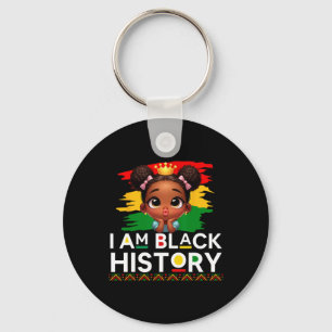 Llavero Soy Camisa De Historia Negra Para Niños Chica Hist