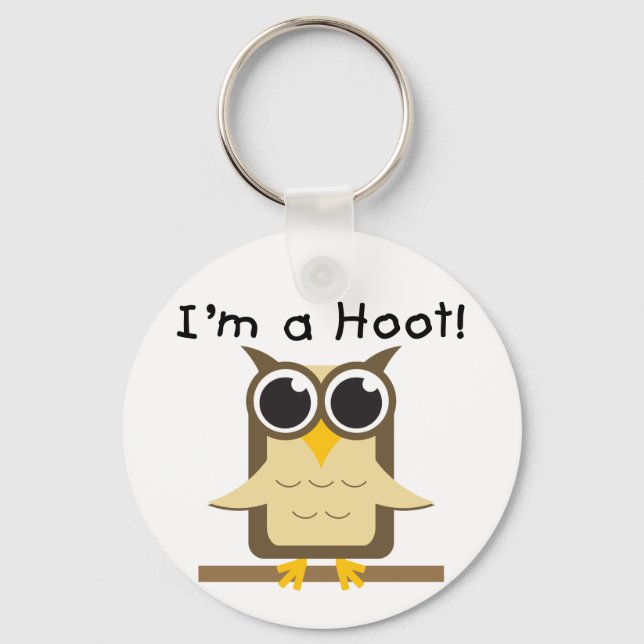 Llavero Soy camisetas y regalos de Hoot (Anverso)