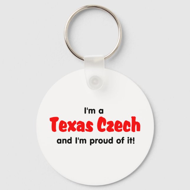 Llavero Soy checo de Texas - camiseta (Anverso)