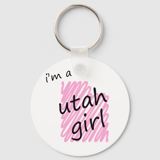 Llavero Soy Chica de Utah (Anverso)
