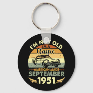 Llavero Soy Classic American Made Septiembre 1951 Cumpleañ