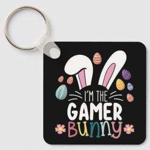 Llavero Soy El Conejo Jugador De Juegos De Pascua Coincide