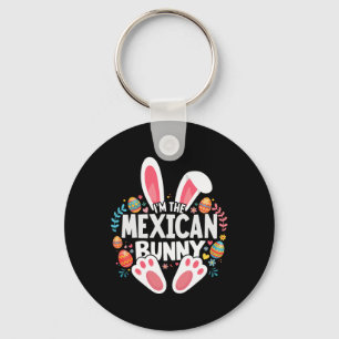 Llavero Soy el conejo mexicano de Pascua para familias