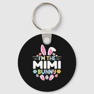 Llavero Soy el conejo mimi divertido día de Pascua familia