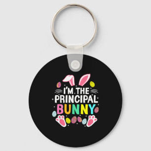 Llavero Soy el conejo principal Feliz día de Pascua Lindo 