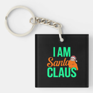 Llavero Soy el diseño de arte digital de Santa Claus