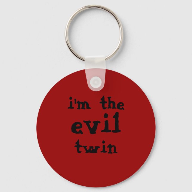 Llavero "Soy el gemelo malvado" Keychain (Anverso)