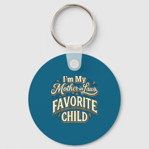 Llavero Soy el hijo favorito de mi suegra divertido padre