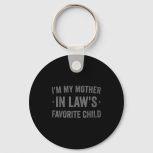 Llavero Soy el hijo favorito de mi suegra divertido padre