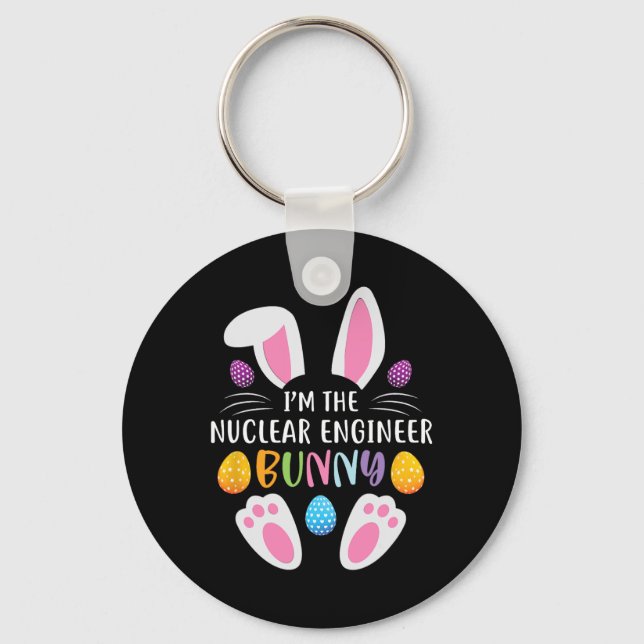 Llavero Soy el ingeniero nuclear Bunny Funny Easter Day (Anverso)