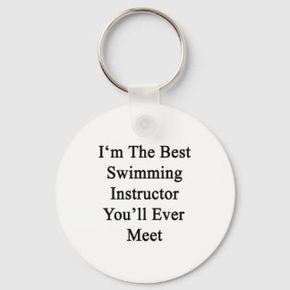 Llavero Soy el mejor instructor de natación que conocerás.