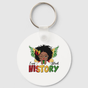 Llavero Soy el Mes de la Historia Negra Chica Afro con Mel