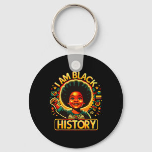 Llavero Soy el Mes de la Historia Negra Jun para niños afr