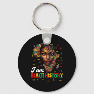 Llavero Soy el Mes de la Historia Negra Mapa África Orgull