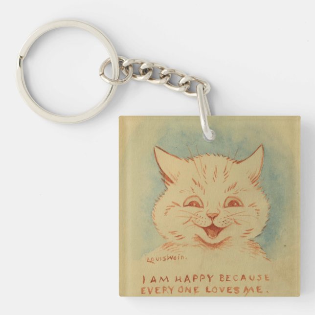 Llavero Soy Feliz Porque Todos Me Aman (Frente)