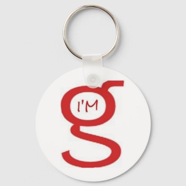 Llavero Soy G Keychain con el logotipo rojo (Anverso)