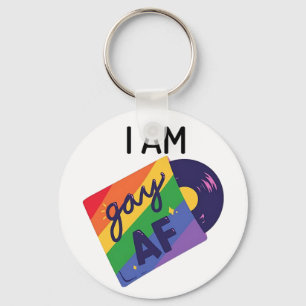 Llavero Soy gay AF Gracioso Mes del Orgullo LGBT