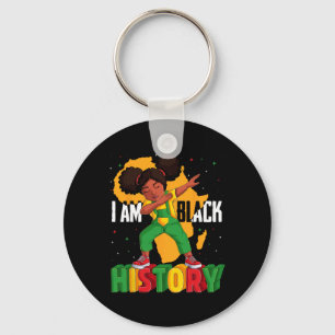 Llavero Soy historia negra niños Chicas mujeres historia n