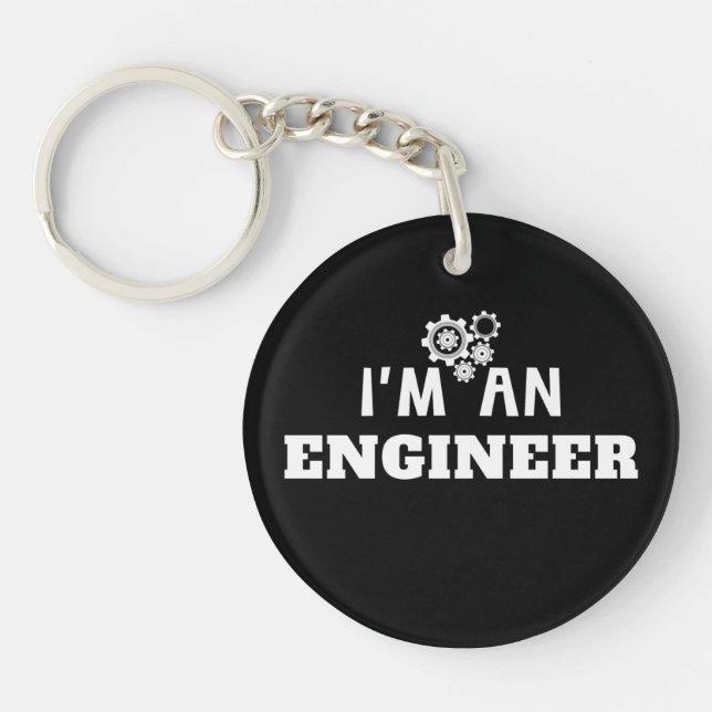 Llavero Soy Ingeniero - Ingeniería Amor Aratilic Keychain (Frente)