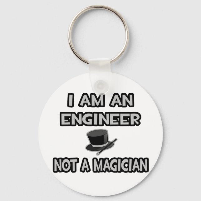 Llavero Soy Ingeniero... No es un mago (Anverso)