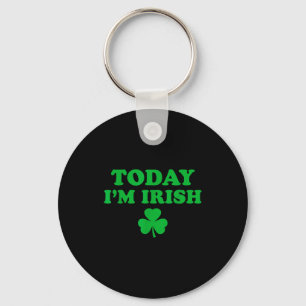 Llavero Soy irlandés, día de San Patricio de trébol para h