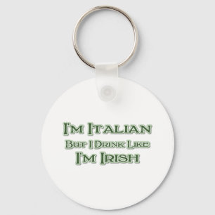 Llavero Soy italiano pero bebo como irlandés