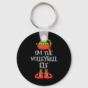 Llavero Soy la brigada de elfo de Navidades de voleibol