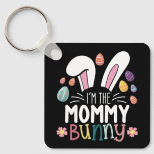 Llavero Soy la conejita mamá de Pascua para outfits famili