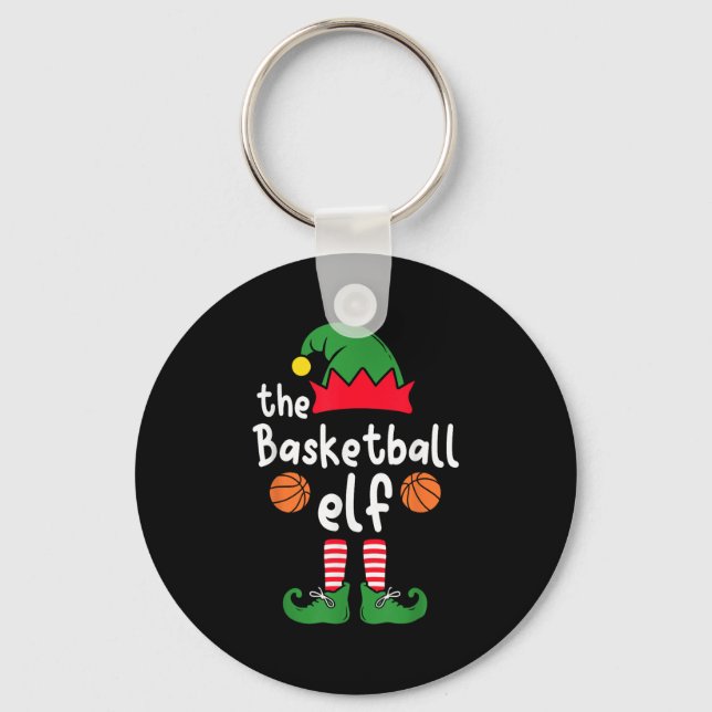 Llavero Soy la familia de Navidades elfos de baloncesto co (Anverso)