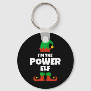 Llavero Soy la familia Power Elf Navidades Pajama Graciosa
