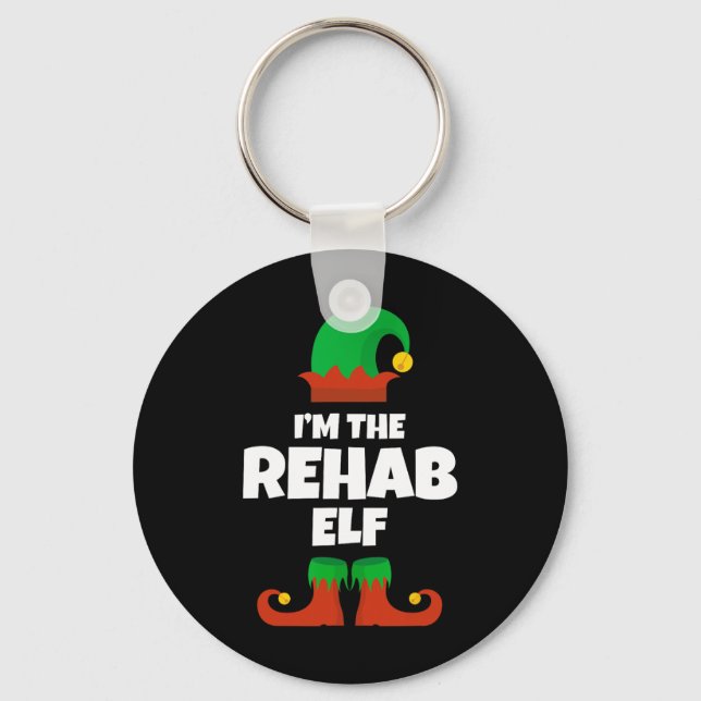 Llavero Soy la familia Rehab Elf Navidades de Pajama Funny (Anverso)