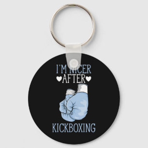 Llavero Soy más amable después de kickboxing divertido kic