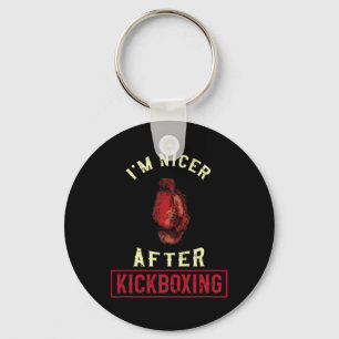 Llavero Soy más amable después de kickboxing kickboxer div