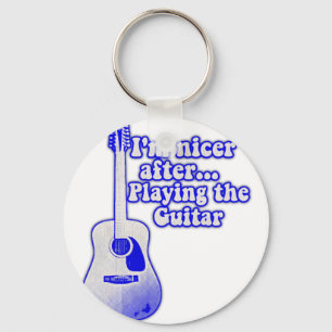 Llavero Soy más amable después de tocar la guitarra