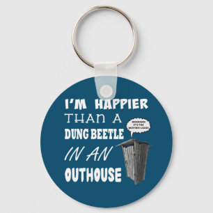 Llavero Soy más feliz que un escarabajo de excremento en u